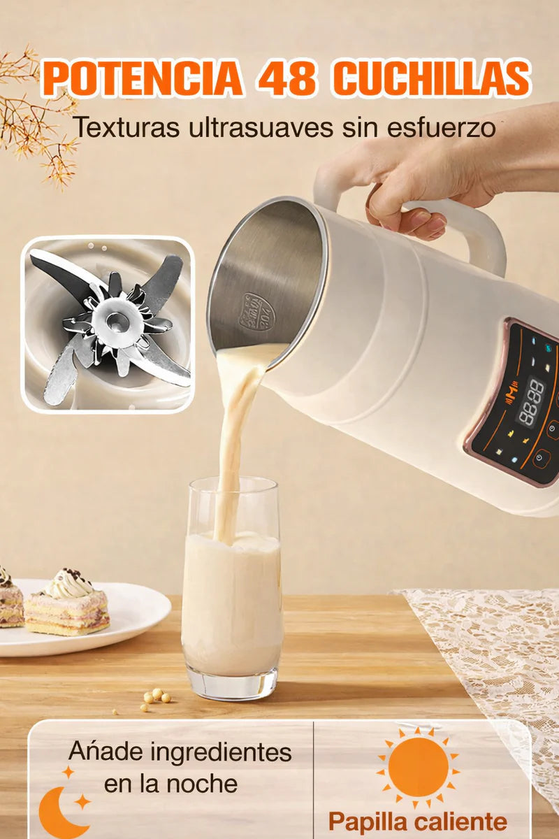 Máquina 8 en 1 para preparar leche vegetal – 1200 ml