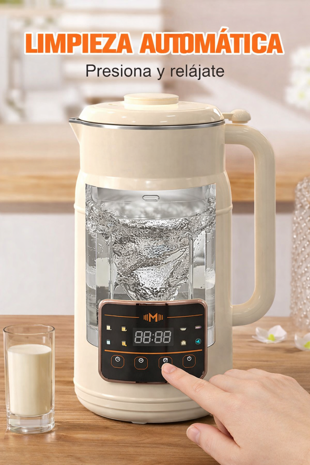 Máquina 8 en 1 para preparar leche vegetal – 1200 ml